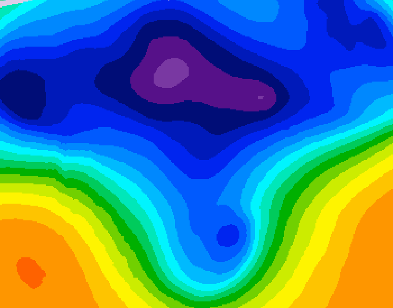 GDPS 500 millibar geopotential height 120 hour forecast chart for Canada based on 2026/03/11 1200Z data