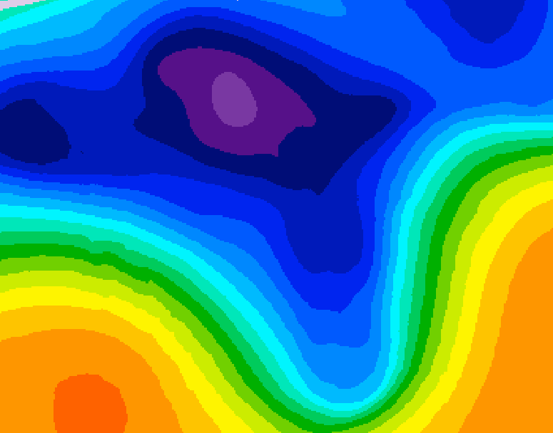 GDPS 500 millibar geopotential height 138 hour forecast chart for Canada based on 2026/03/11 1200Z data