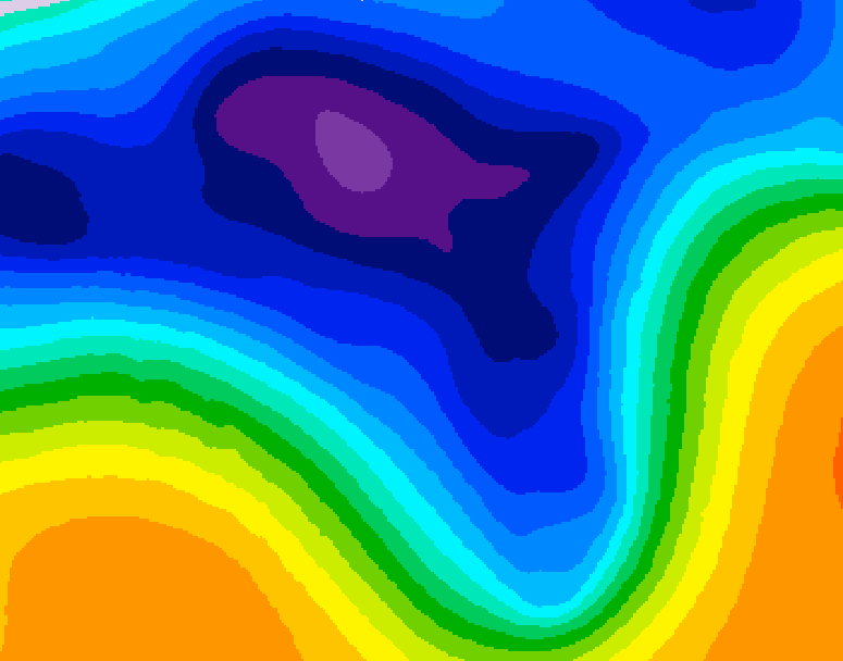 GDPS 500 millibar geopotential height 144 hour forecast chart for Canada based on 2026/03/11 1200Z data