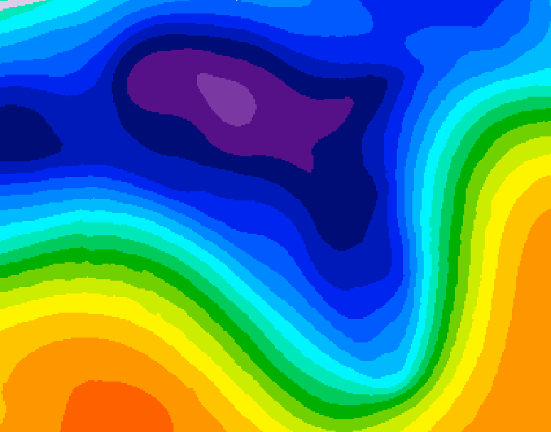 GDPS 500 millibar geopotential height 150 hour forecast chart for Canada based on 2026/03/11 1200Z data