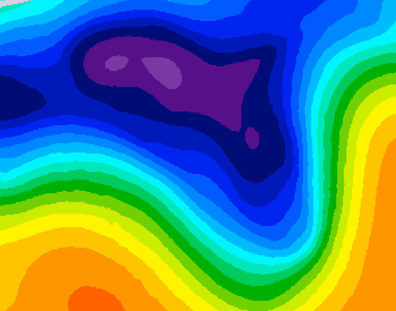 GDPS 500 millibar geopotential height 156 hour forecast chart for Canada based on 2026/03/11 1200Z data