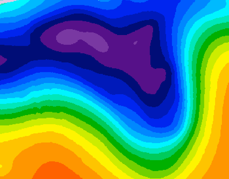 GDPS 500 millibar geopotential height 162 hour forecast chart for Canada based on 2026/03/11 1200Z data