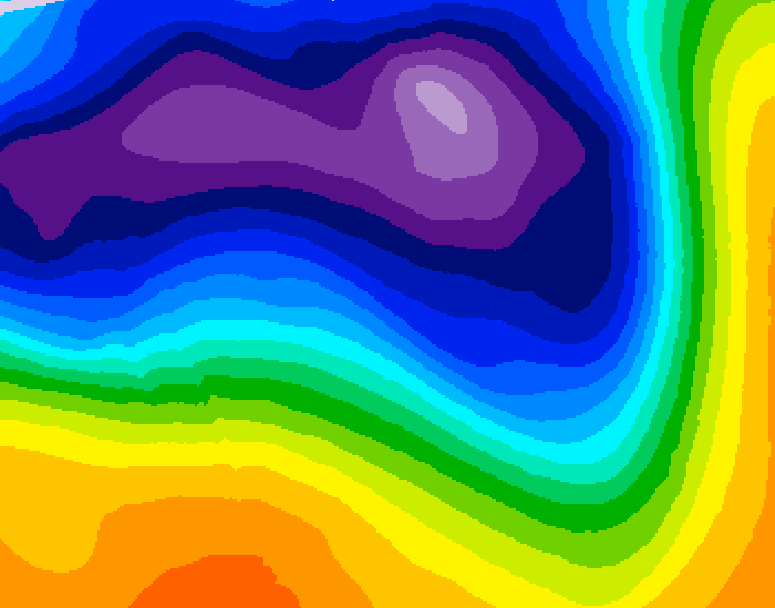 GDPS 500 millibar geopotential height 180 hour forecast chart for Canada based on 2026/03/11 1200Z data