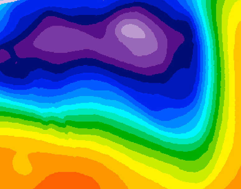 GDPS 500 millibar geopotential height 186 hour forecast chart for Canada based on 2026/03/11 1200Z data