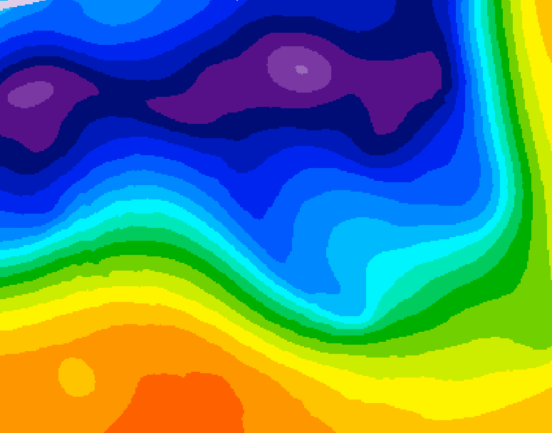 GDPS 500 millibar geopotential height 216 hour forecast chart for Canada based on 2026/03/11 1200Z data