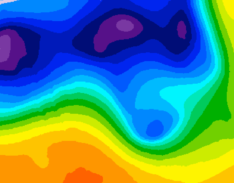 GDPS 500 millibar geopotential height 228 hour forecast chart for Canada based on 2026/03/11 1200Z data