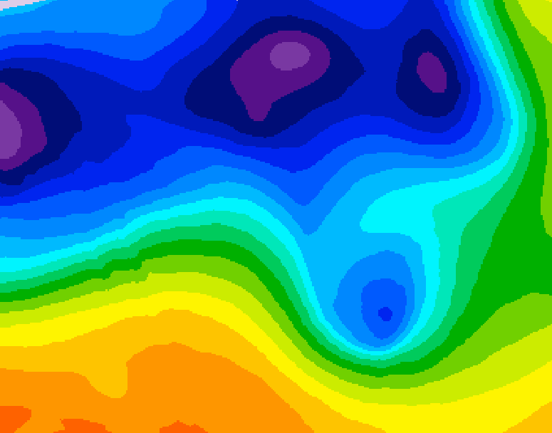GDPS 500 millibar geopotential height 234 hour forecast chart for Canada based on 2026/03/11 1200Z data