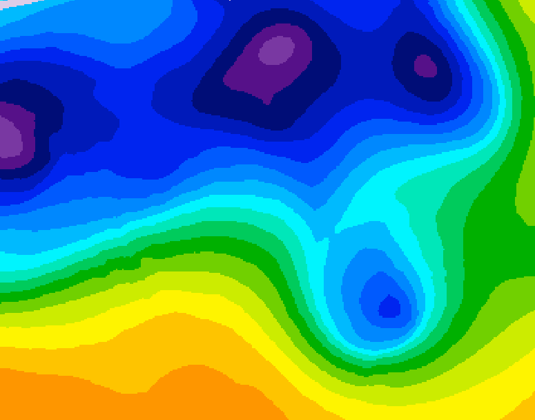 GDPS 500 millibar geopotential height 240 hour forecast chart for Canada based on 2026/03/11 1200Z data