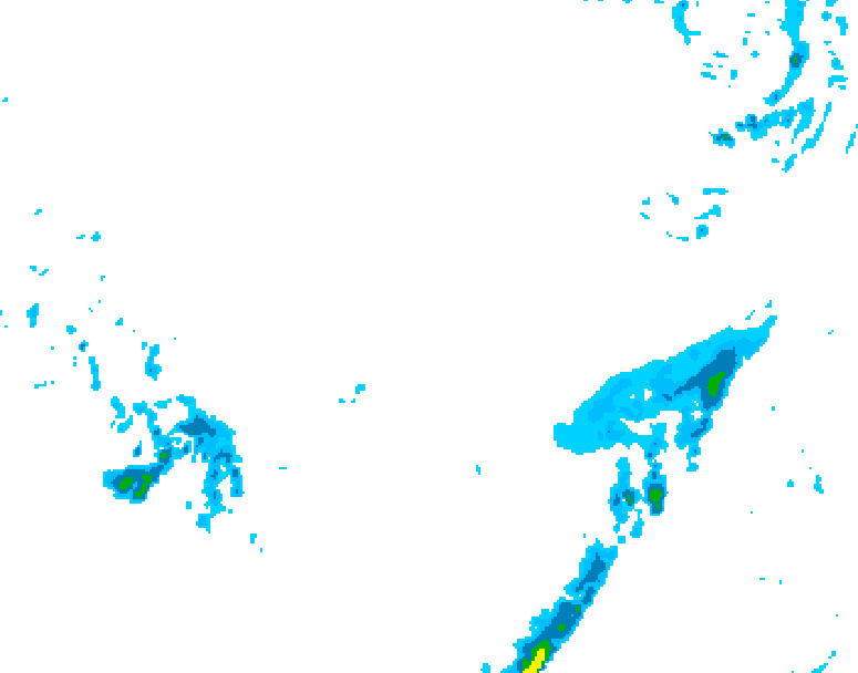 GDPS precipitation 018 hour forecast chart for Canada based on 2026/03/11 1200Z data
