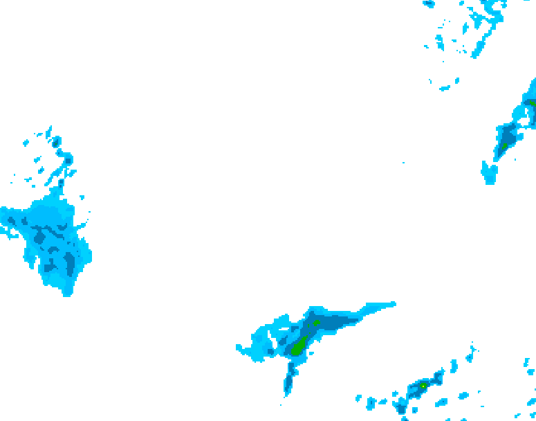 GDPS precipitation 102 hour forecast chart for Canada based on 2026/03/11 1200Z data