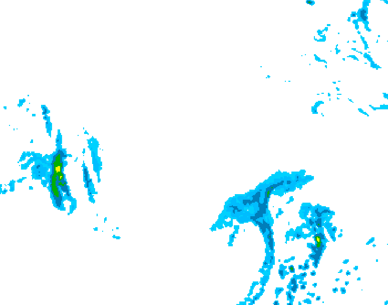 GDPS precipitation 120 hour forecast chart for Canada based on 2026/03/11 1200Z data
