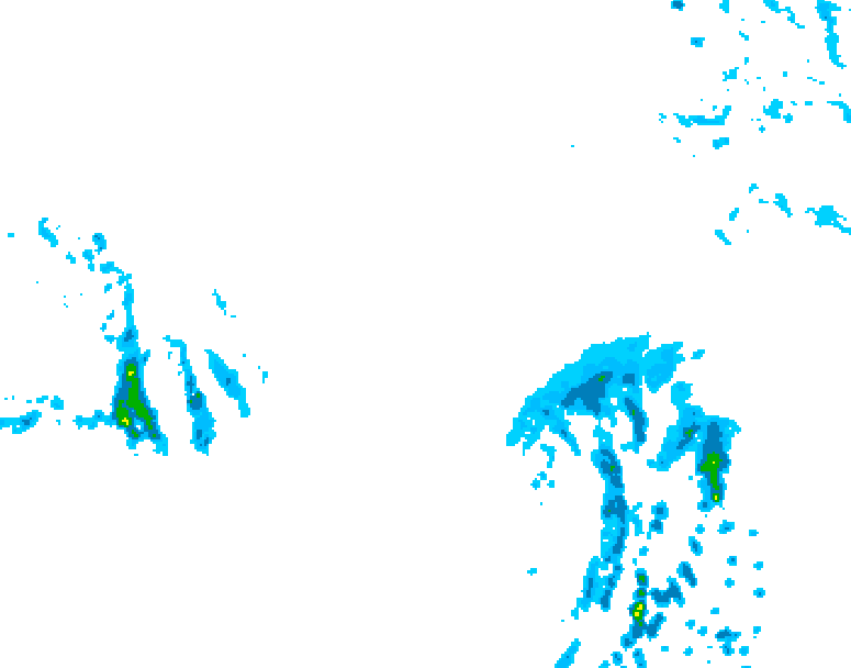 GDPS precipitation 126 hour forecast chart for Canada based on 2026/03/11 1200Z data