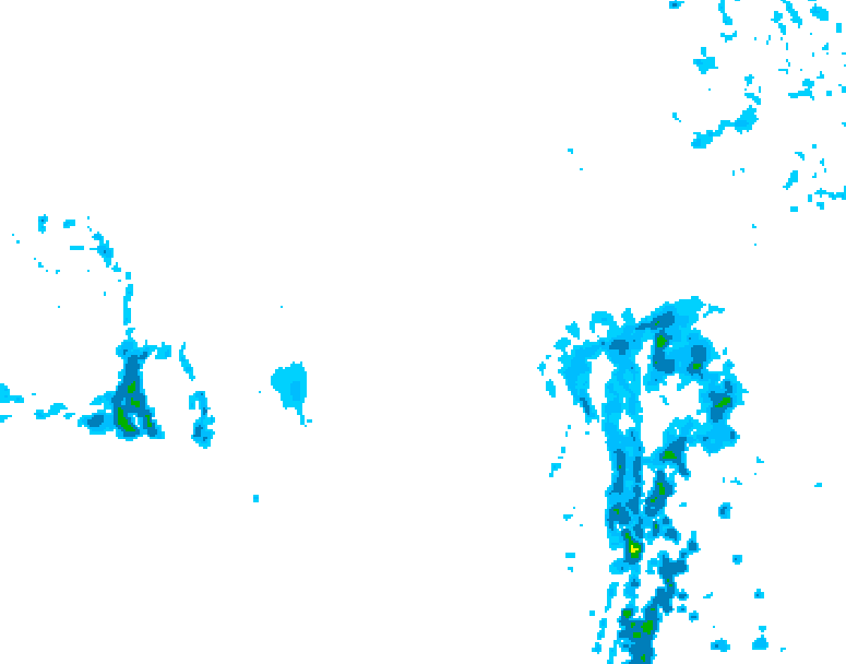 GDPS precipitation 132 hour forecast chart for Canada based on 2026/03/11 1200Z data