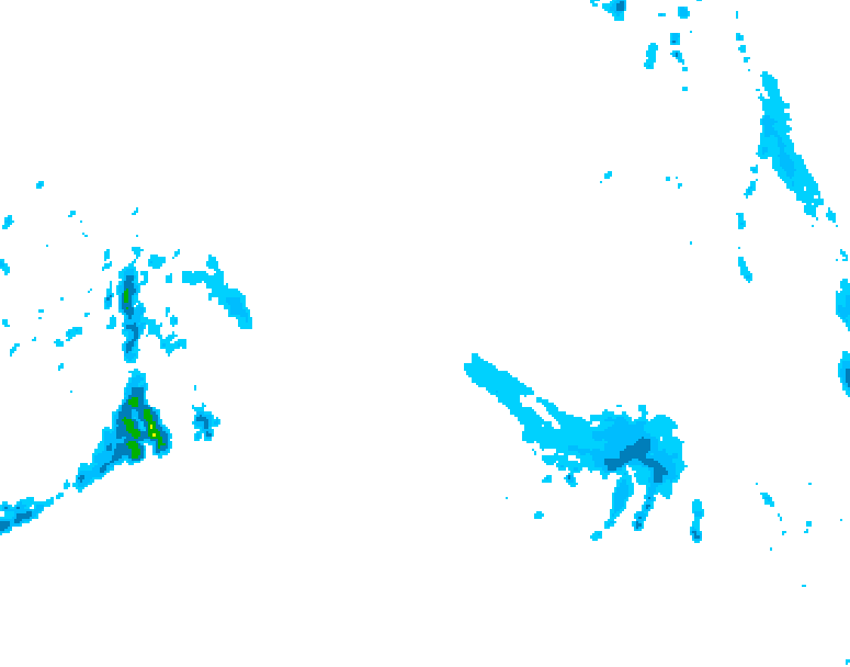 GDPS precipitation 222 hour forecast chart for Canada based on 2026/03/11 1200Z data