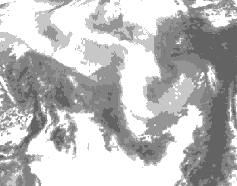 GDPS total cloud 186 hour forecast chart for Canada based on 2026/03/11 0000Z data