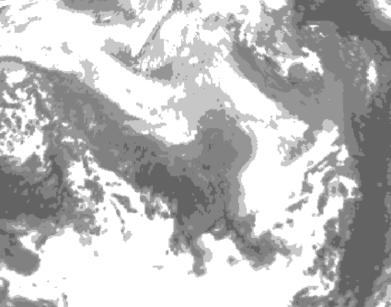GDPS total cloud 204 hour forecast chart for Canada based on 2026/03/11 0000Z data
