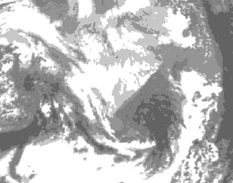 GDPS total cloud 228 hour forecast chart for Canada based on 2026/03/11 0000Z data