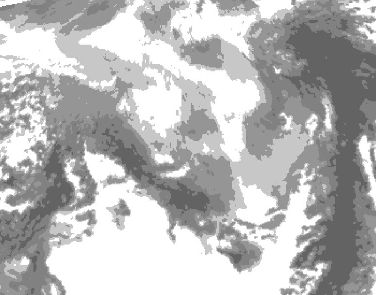 GDPS total cloud 174 hour forecast chart for Canada based on 2026/03/11 1200Z data