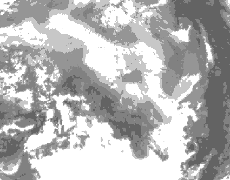 GDPS total cloud 186 hour forecast chart for Canada based on 2026/03/11 1200Z data
