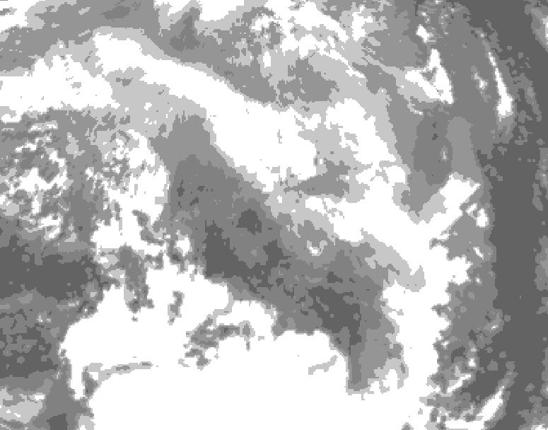 GDPS total cloud 192 hour forecast chart for Canada based on 2026/03/11 1200Z data