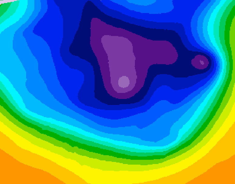 GDPS 500 millibar geopotential height 054 hour forecast chart for Canada based on 2026/03/12 0000Z data