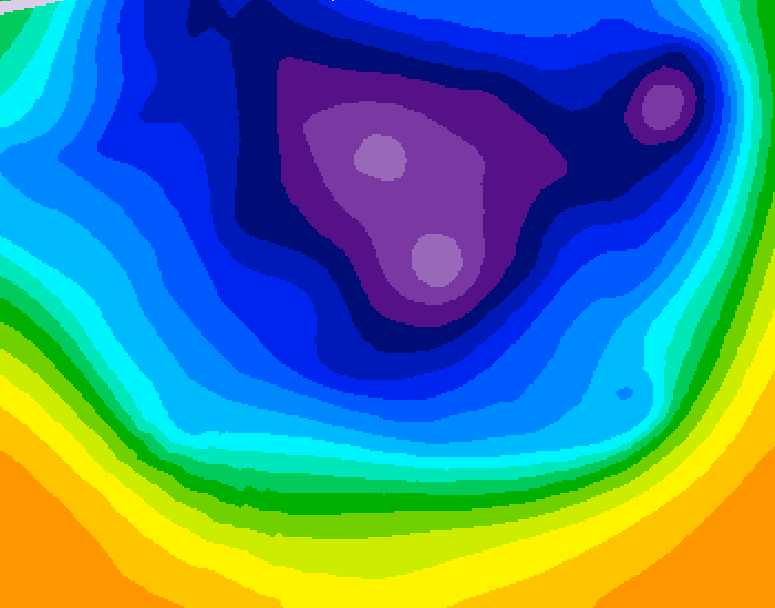 GDPS 500 millibar geopotential height 066 hour forecast chart for Canada based on 2026/03/12 0000Z data