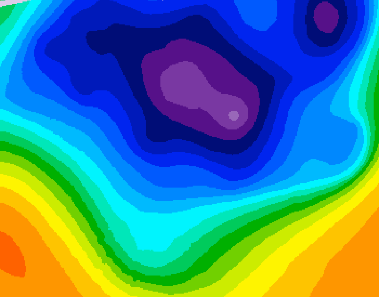 GDPS 500 millibar geopotential height 084 hour forecast chart for Canada based on 2026/03/12 0000Z data