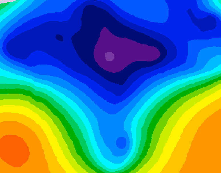 GDPS 500 millibar geopotential height 108 hour forecast chart for Canada based on 2026/03/12 0000Z data