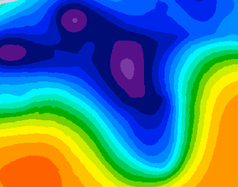 GDPS 500 millibar geopotential height 138 hour forecast chart for Canada based on 2026/03/12 0000Z data