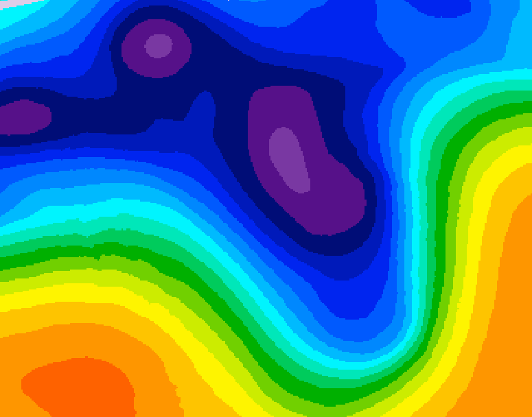 GDPS 500 millibar geopotential height 144 hour forecast chart for Canada based on 2026/03/12 0000Z data