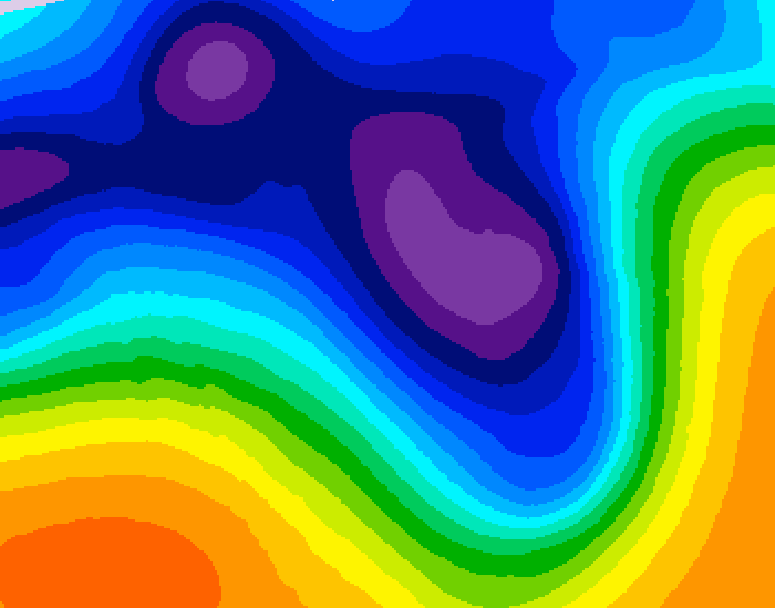 GDPS 500 millibar geopotential height 150 hour forecast chart for Canada based on 2026/03/12 0000Z data