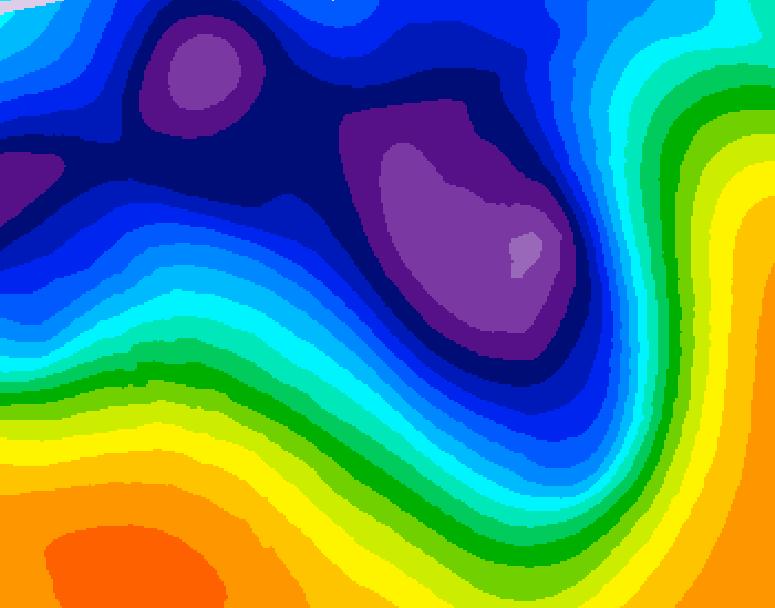 GDPS 500 millibar geopotential height 156 hour forecast chart for Canada based on 2026/03/12 0000Z data