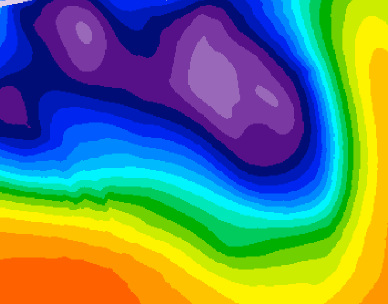 GDPS 500 millibar geopotential height 174 hour forecast chart for Canada based on 2026/03/12 0000Z data