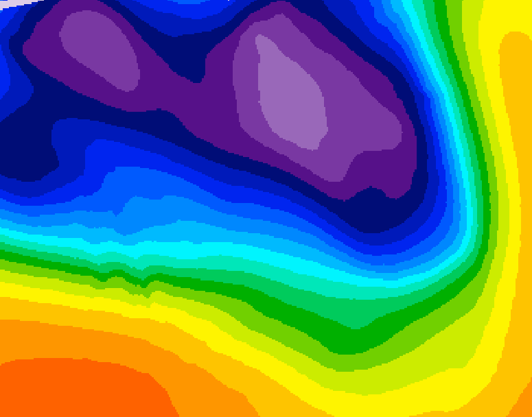 GDPS 500 millibar geopotential height 180 hour forecast chart for Canada based on 2026/03/12 0000Z data