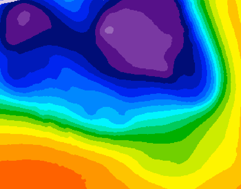 GDPS 500 millibar geopotential height 192 hour forecast chart for Canada based on 2026/03/12 0000Z data