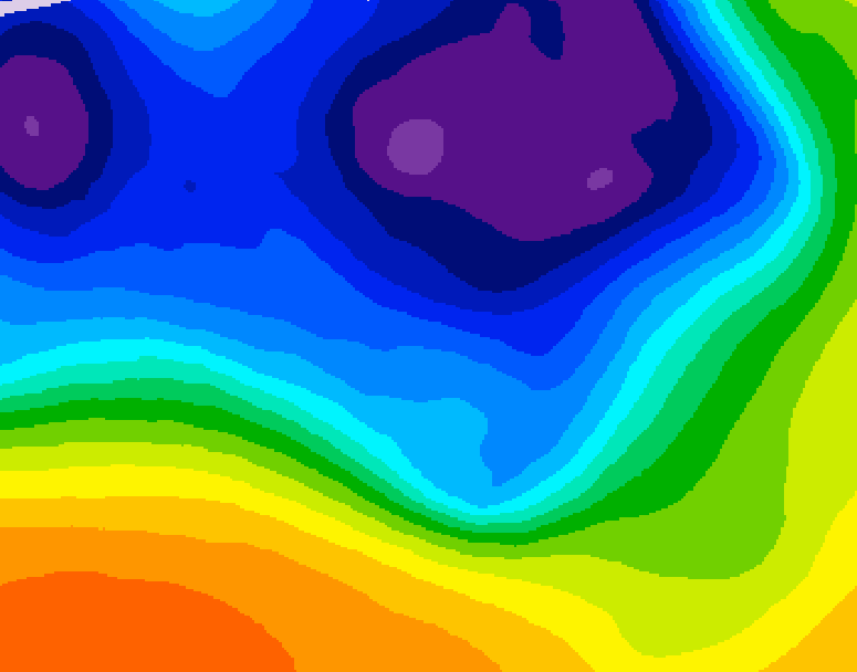 GDPS 500 millibar geopotential height 210 hour forecast chart for Canada based on 2026/03/12 0000Z data