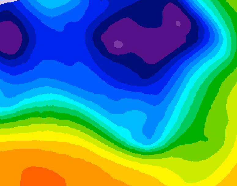 GDPS 500 millibar geopotential height 216 hour forecast chart for Canada based on 2026/03/12 0000Z data