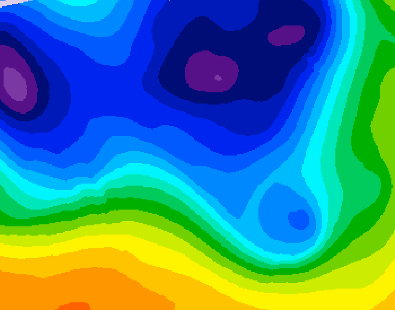 GDPS 500 millibar geopotential height 234 hour forecast chart for Canada based on 2026/03/12 0000Z data