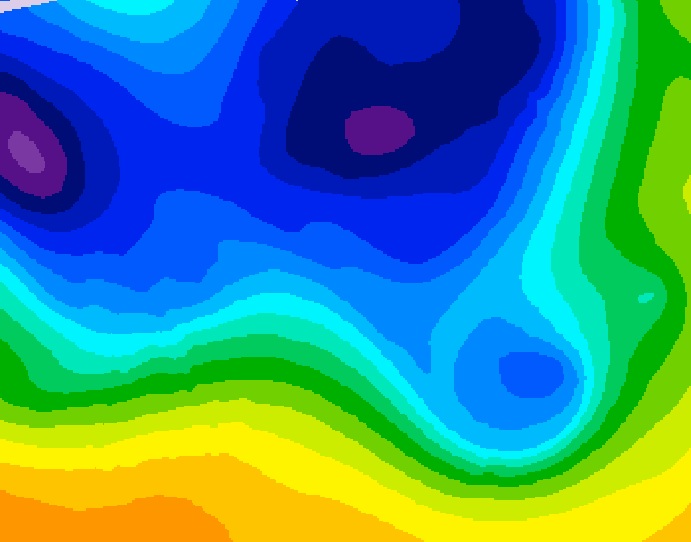 GDPS 500 millibar geopotential height 240 hour forecast chart for Canada based on 2026/03/12 0000Z data