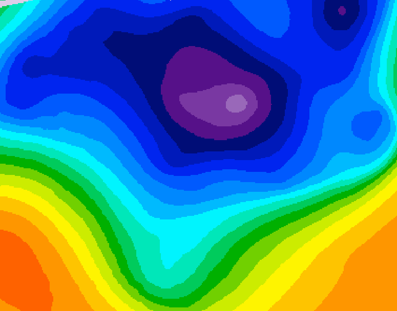 GDPS 500 millibar geopotential height 078 hour forecast chart for Canada based on 2026/03/12 1200Z data