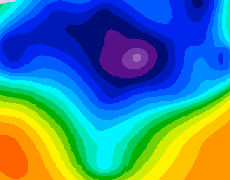 GDPS 500 millibar geopotential height 084 hour forecast chart for Canada based on 2026/03/12 1200Z data
