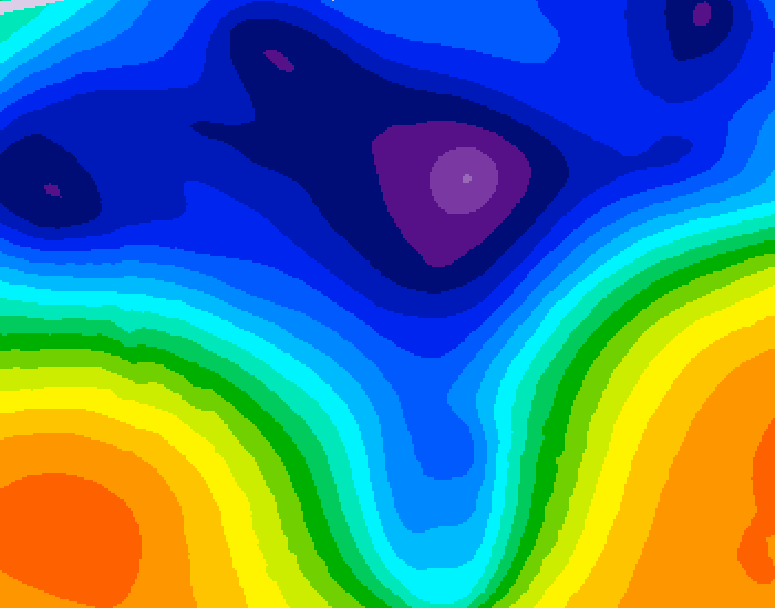 GDPS 500 millibar geopotential height 108 hour forecast chart for Canada based on 2026/03/12 1200Z data
