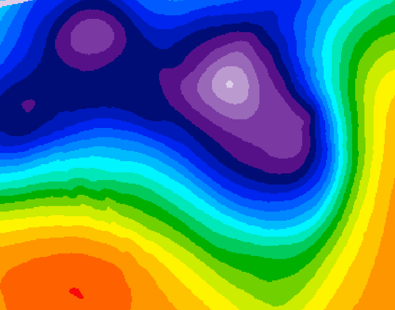 GDPS 500 millibar geopotential height 150 hour forecast chart for Canada based on 2026/03/12 1200Z data