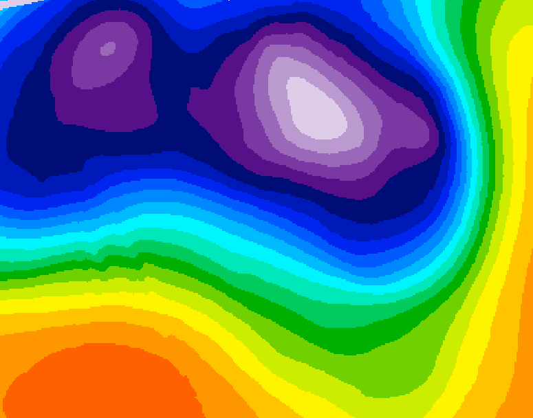 GDPS 500 millibar geopotential height 162 hour forecast chart for Canada based on 2026/03/12 1200Z data