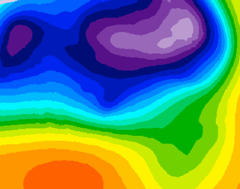 GDPS 500 millibar geopotential height 192 hour forecast chart for Canada based on 2026/03/12 1200Z data