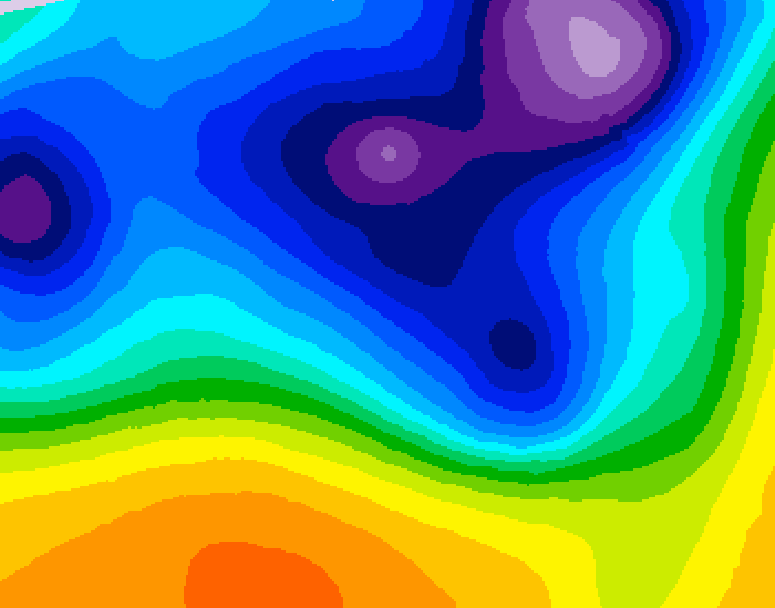 GDPS 500 millibar geopotential height 216 hour forecast chart for Canada based on 2026/03/12 1200Z data