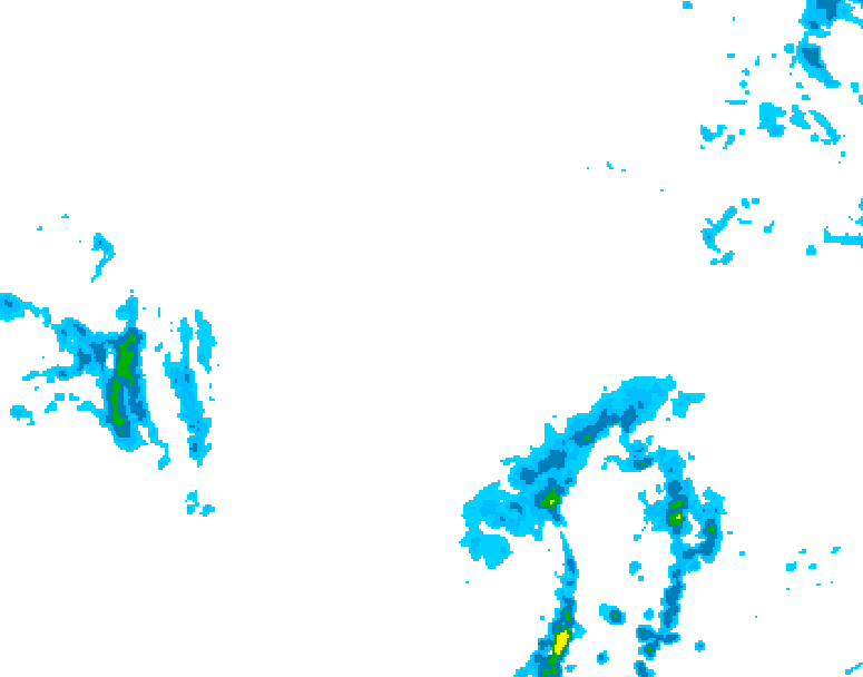 GDPS precipitation 108 hour forecast chart for Canada based on 2026/03/12 0000Z data