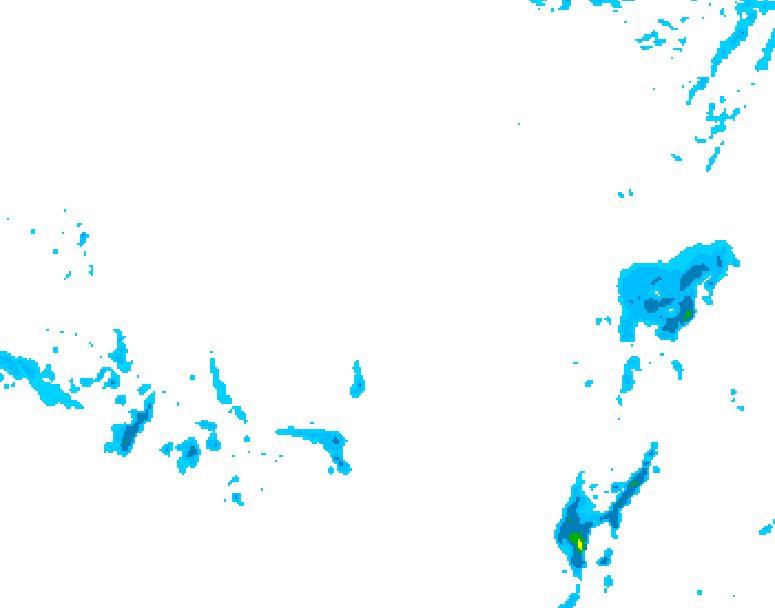 GDPS precipitation 006 hour forecast chart for Canada based on 2026/03/12 1200Z data