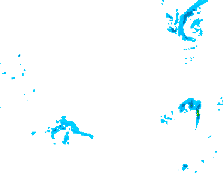 GDPS precipitation 054 hour forecast chart for Canada based on 2026/03/12 1200Z data