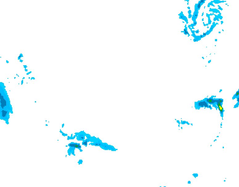 GDPS precipitation 060 hour forecast chart for Canada based on 2026/03/12 1200Z data